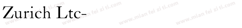 Zurich Ltc字体转换